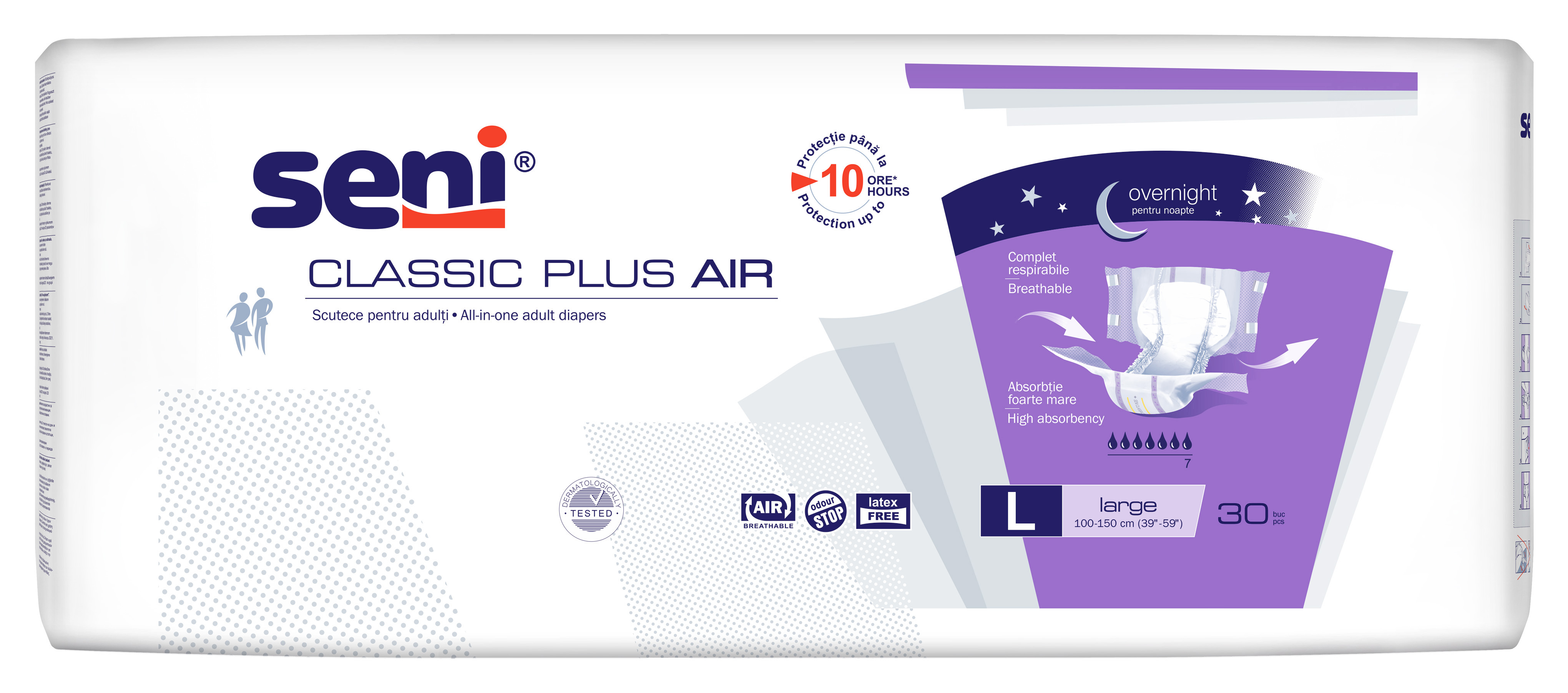 Підгузки для дорослих SENI CLASSIC PLUS AIR large.(30 шт.)